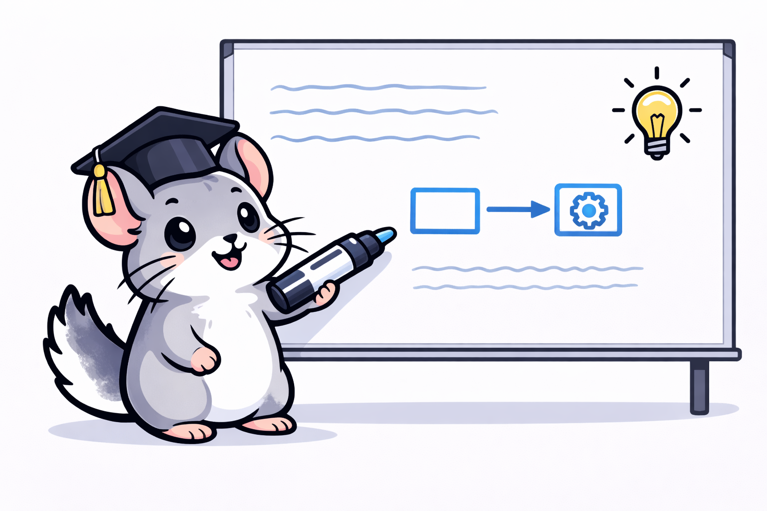 Chinilla studying docs